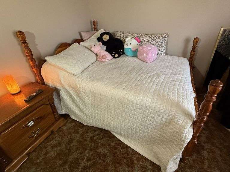 Cedar Bedroom Set - Full Bed Frame & Dresser w/Mirror image