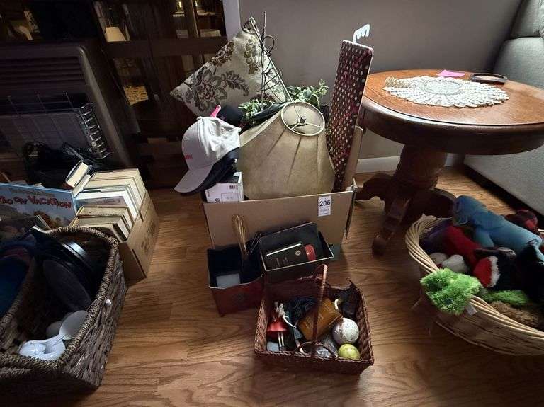 Misc. Clocks, Pillows, Caps, Basket, Shade image