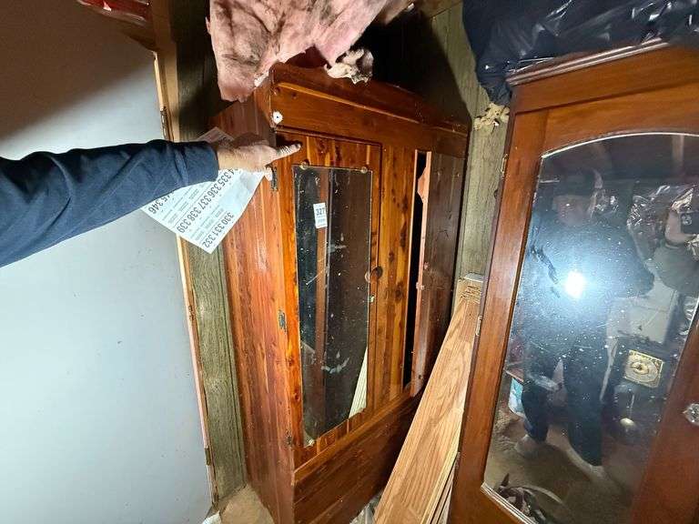 Large Cedar Wardrobe & Contents image