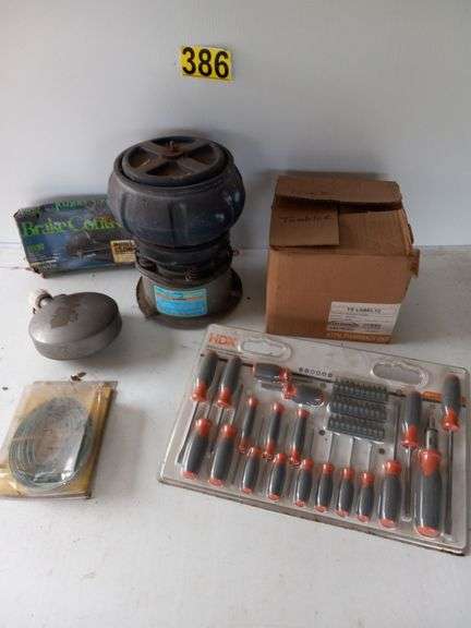 Screwdriver Set, Vibrating Tumbler, Trailer Brake Control image
