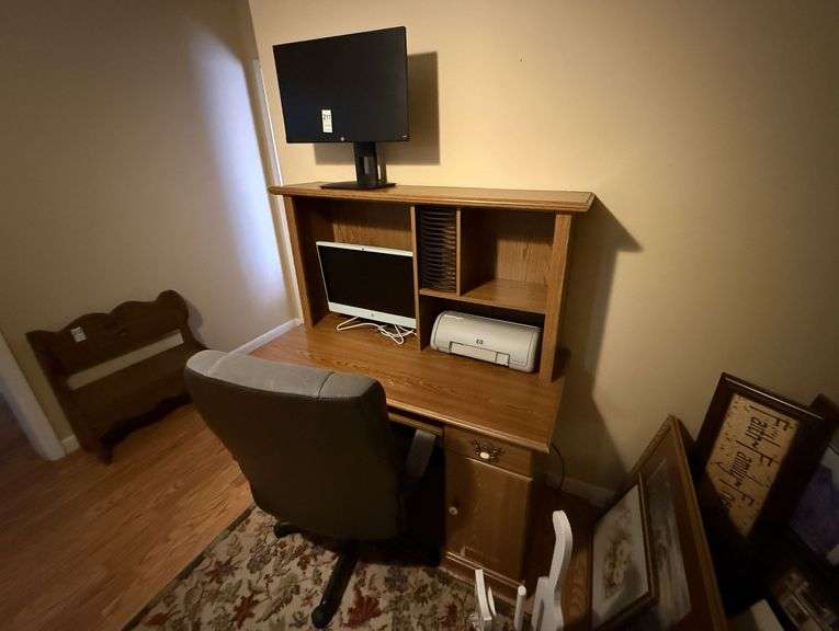 Office Desk & Chair, Computer Equipment, No Computer image