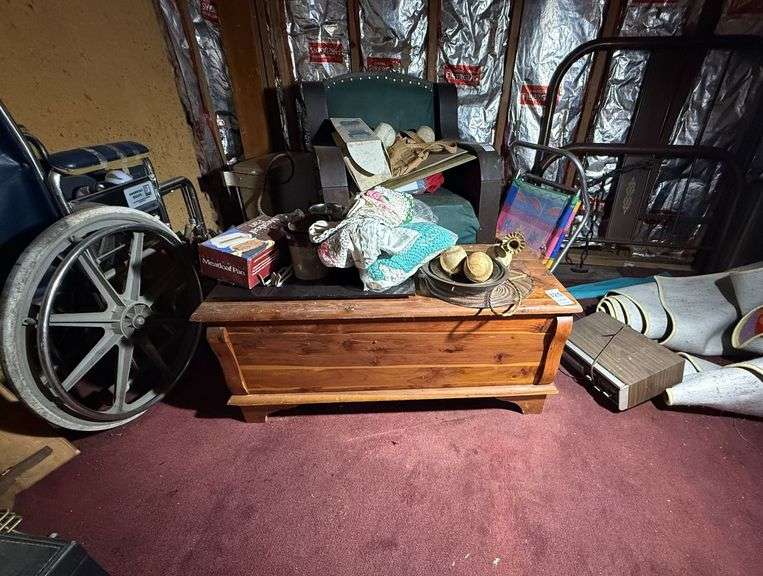 Small Cedar Chest & Contents image