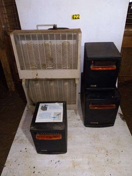 Three Quartz Infrared Heaters 110V, Two Stack Heaters 110V image