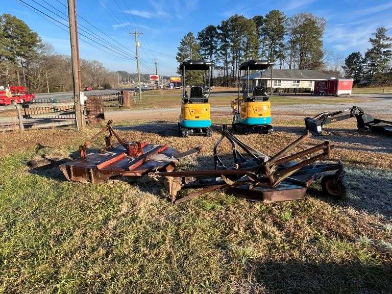 Red Rotary Mower, Blue Rotary Mower, Hole Digger image