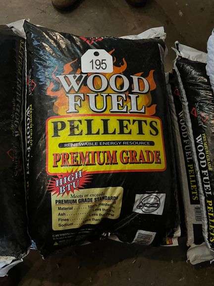 Three Bags Wood Fuel Pellets 40# image