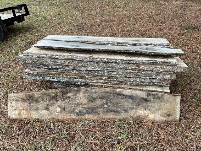 Mix of Hardwood, Sawmilled Wood - Average Width 16" x Average Length 7'- A Few Black Walnut Boards image