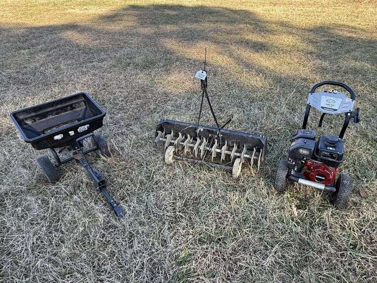 Simpson Pressure Washer, Pull Aerator, Spreader image