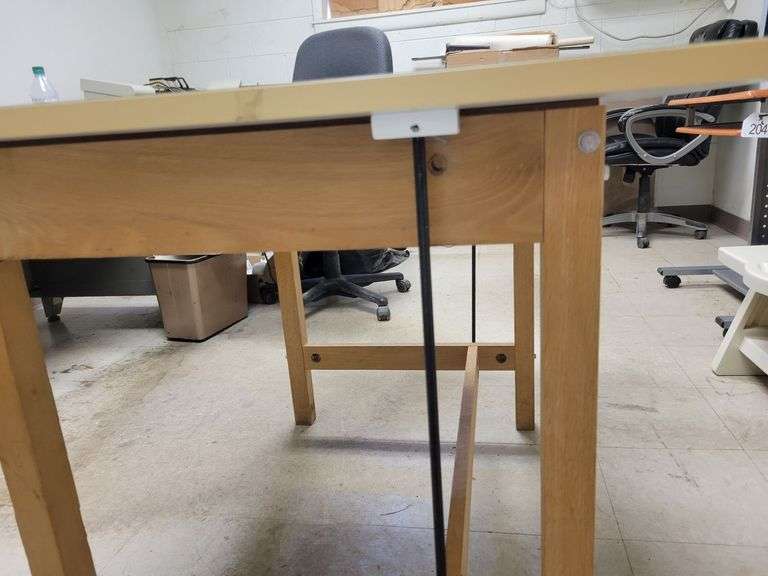 Drafting Table - 42" W x 30" D x 30" H - Adjustment knob missing on one side