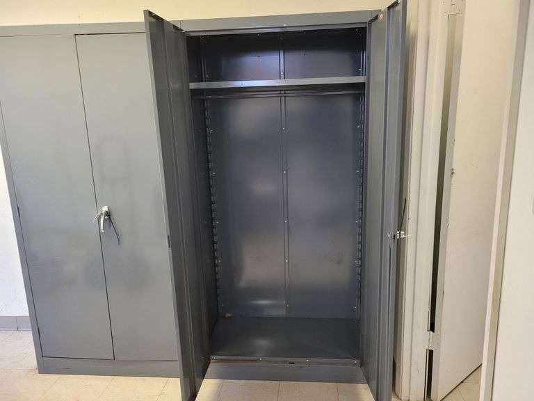 Industrial Utility Cabinet w/Shelf & Rod - 36" W x 18" D x 72" H - Good condition