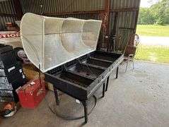 Vegepod Growing Pod w/Stand 39"x78" - Mesh top w/irrigation, Plastic tray, Metal stand