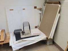 Large Sheets of Paper originally for Plotter, Cardboard Sheets, Homemade Paper Cutter, Misc