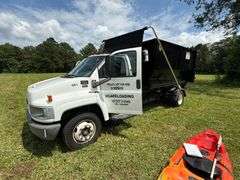 2005 GMC C4500 Truck - Duramax Diesel w/Roll-off Dumpster Bed - Jasper engine w/45,000 miles, Runs & Drives good, 12 yd roll off dumpster, Owner can make additional dumpsters, 333,895 miles showing, Driven to sale site, Lost title applied for