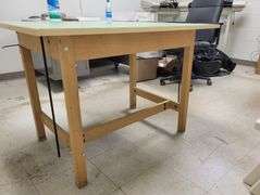 Drafting Table - 42" W x 30" D x 30" H - Adjustment knob missing on one side