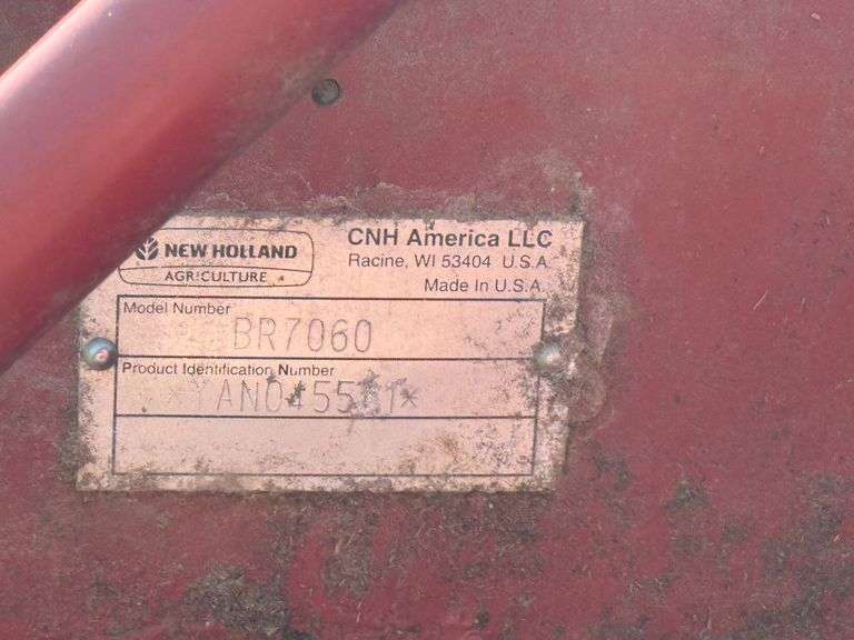 New Holland Baler BR7060 - Twine only, No buzzer box