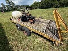 Hooper 2 Axle Industrial Trailer - 14' deck, 2' dove tail - Bill of Sale Only