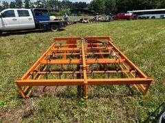New Land Honor Skid Steer Hay Accumulator Grapple 8-10 Bale Capacity - 24 hooks, HAG-12-24Q