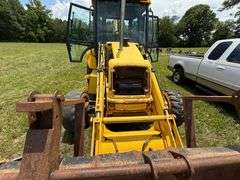 New Holland LB75B - Clam shell front bucket, Extend-a-hoe, 4 x 4, Cab, 5286 hrs, 36" back bucket