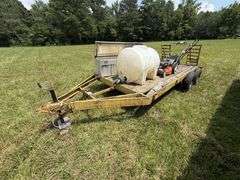 Hooper 2 Axle Industrial Trailer - 14' deck, 2' dove tail - Bill of Sale Only