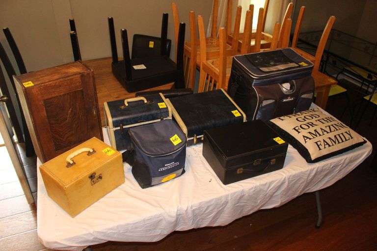 (4) Hard Shell Storage Cases, Igloo Soft Shell Cooler, Phillips ...