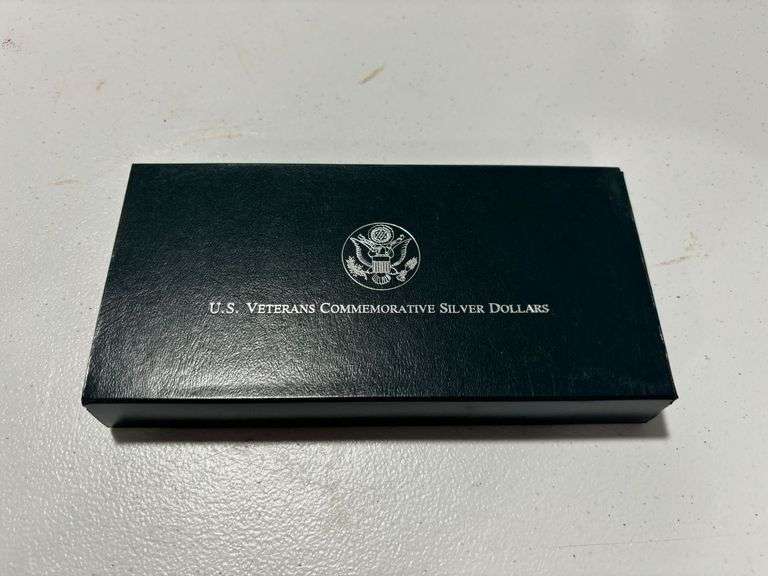 1994 U.S Veterans Commemorative Silver Dollars 3 Coin Proof Set image