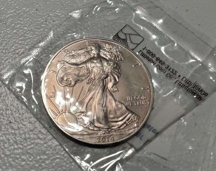 2014 1 oz. Fine Silver American Eagle Silver Dollar image