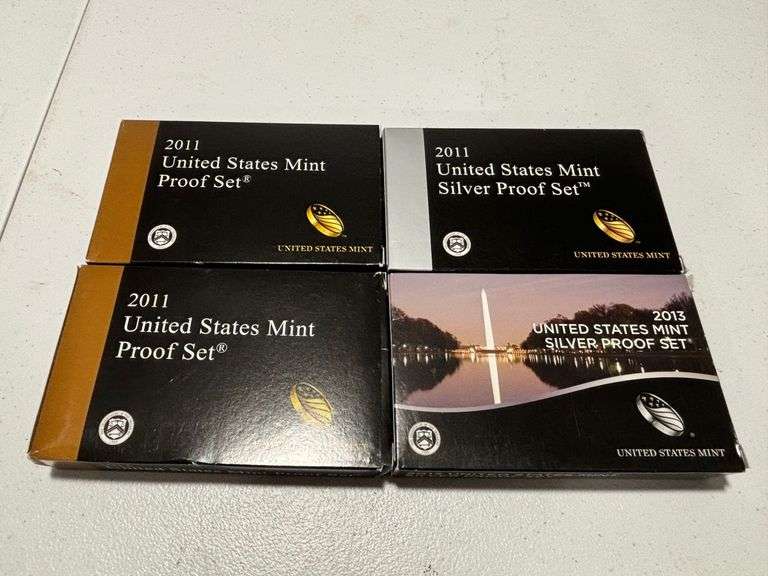 (2) 2011 U.S. Mint, (1) 2013 U.S. Mint, (1) 2011 (Silver) U.S. Mint Proof Sets image