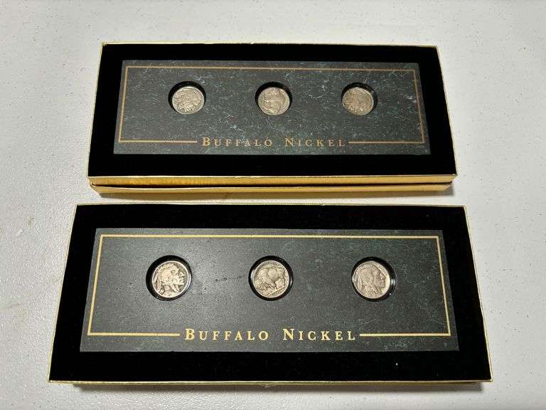 (2) Sets of Collectible Coins of America Buffalo Nickel image