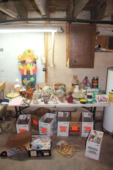 Bird Houses, Wind Chime, Wooden Spoons, Paint, and Misc. image