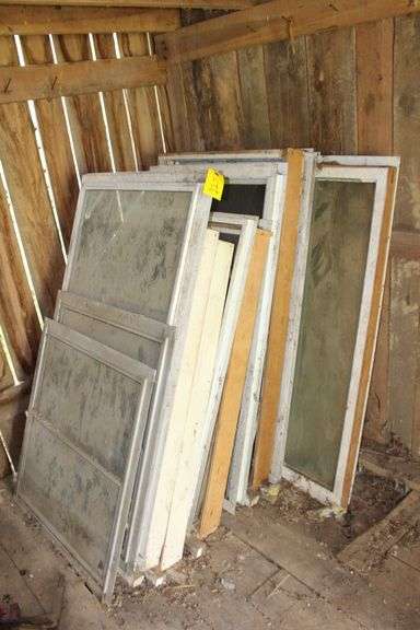 Various Sized Wooden Framed Glass Windows image