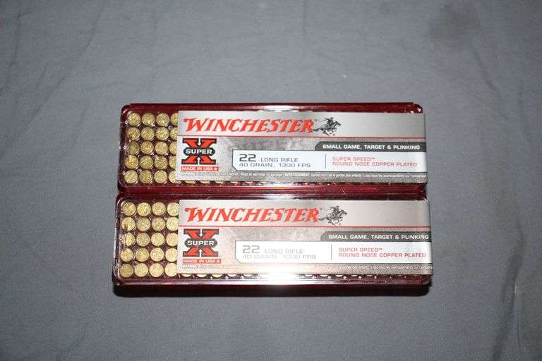 (2) Full Boxes 22 LR Winchester Super X Shells image