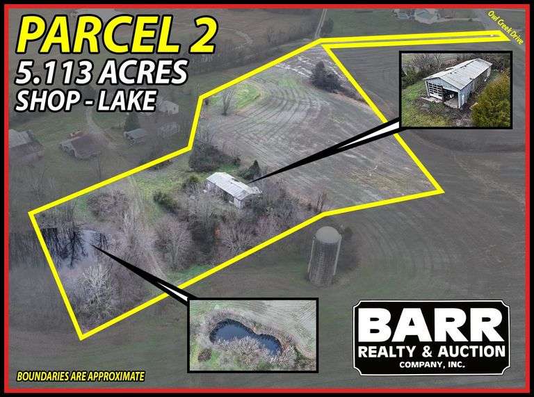 AUCTION PARCEL 2: SHOP-POND-5.113 ACRES image