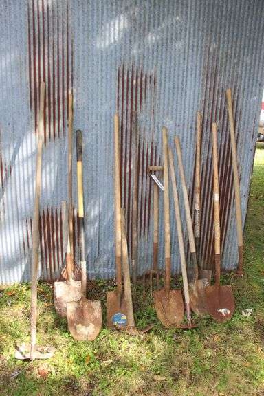 Shovels, Hay Forks, Rake, Concrete Hoe, Garden Hoe, and Grub Hoe image