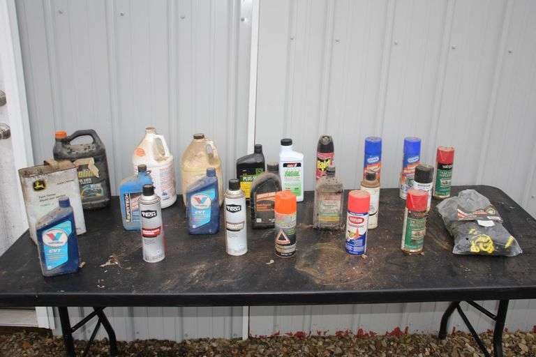 Motor Oil, Paint Thinner, Grizzly Gear 36 in. x 60 in. Cargo Net, Engine Degreaser, and Misc image