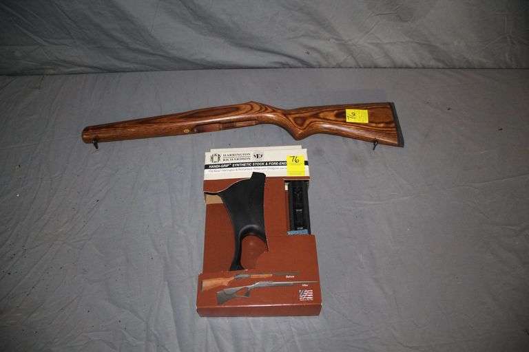 H&R Stock for Rifle Or Shotgun, and Wooden Stock for Ruger 10/22 Bull Barrel image