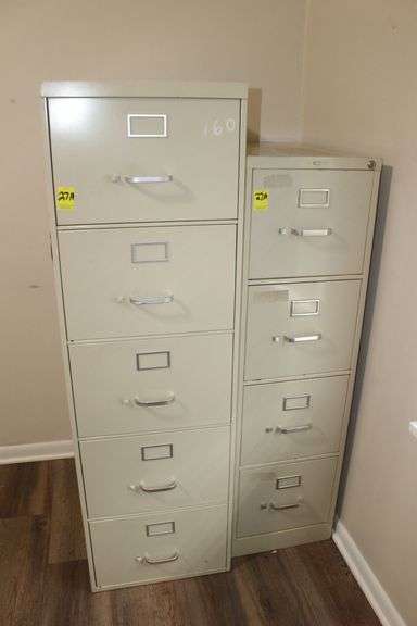 5 Drawer Legal Filing Cabinet and 4 Drawer Hon Letter Filing Cabinet image