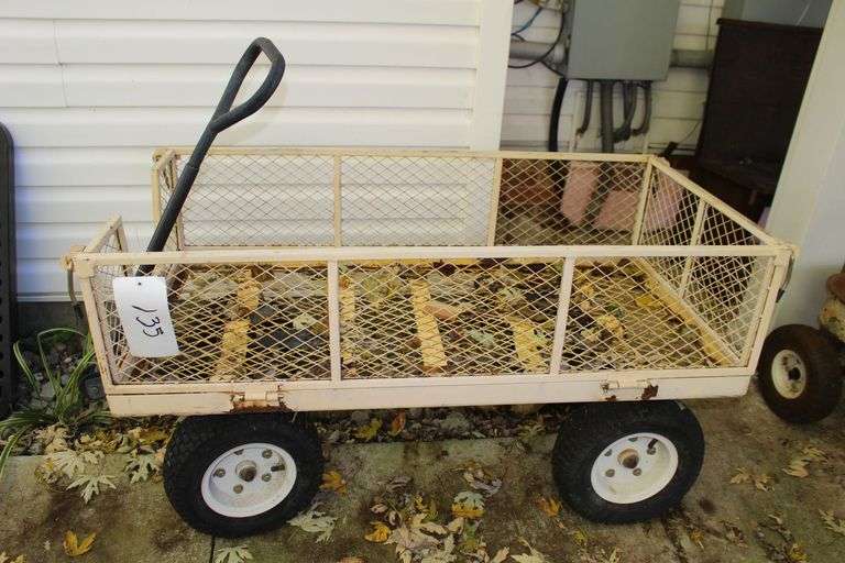 Drop Down Side Metal Cart image