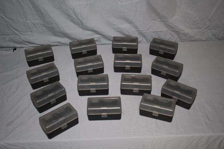 (15) 50 Round Plastic Cartridge Cases for RM 50 Cal Cartridges image