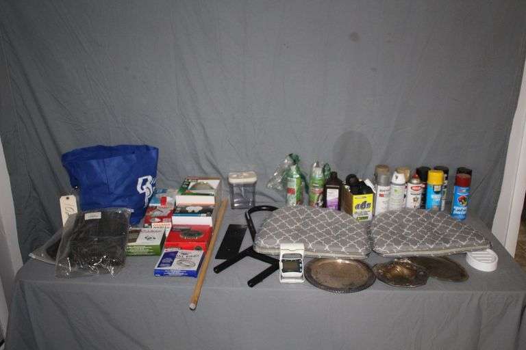 Chair Pads, Cart, LED Light Bulb, Wax Rings, Spray Paint, Light Bulbs, and Misc. image