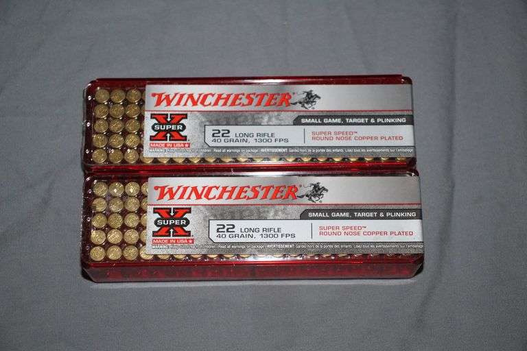 (2) Full Boxes 22 LR Winchester Super X Shells image