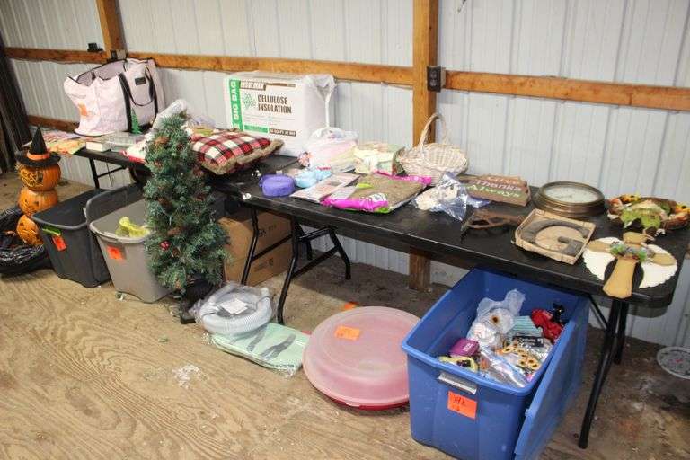 Christmas Tree, Wreath Plastic Container, Pool Filter Replacement Hose, Pumpkin Decoration, Wall Hangings, Cellulose Insulation, Yarn, Stickers, Mats, and Misc. Crafting Supplies image