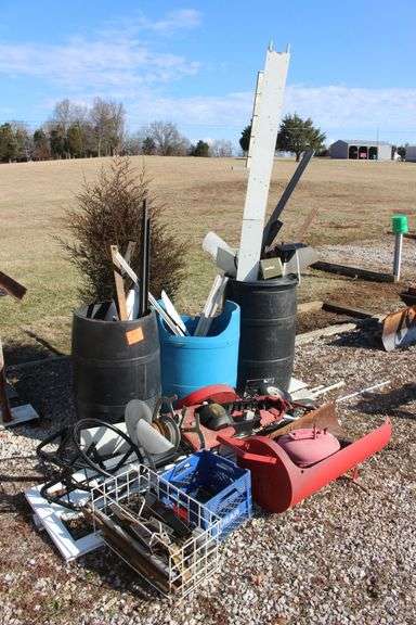 Scrap Metal, Aluminum, Wheels, and Milk Crate image