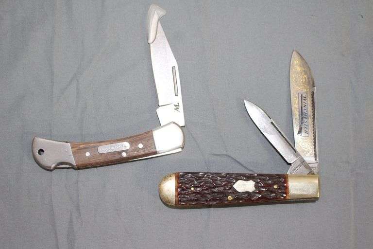 Winchester Single Blade Lock Back Pocket Knife and Winchester 2 Blade Pocket Knife image