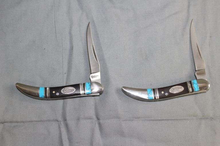 (2) Cattleman's Cutlery PRC CC0021CB Single Blade Toothpick Pocket Knives image