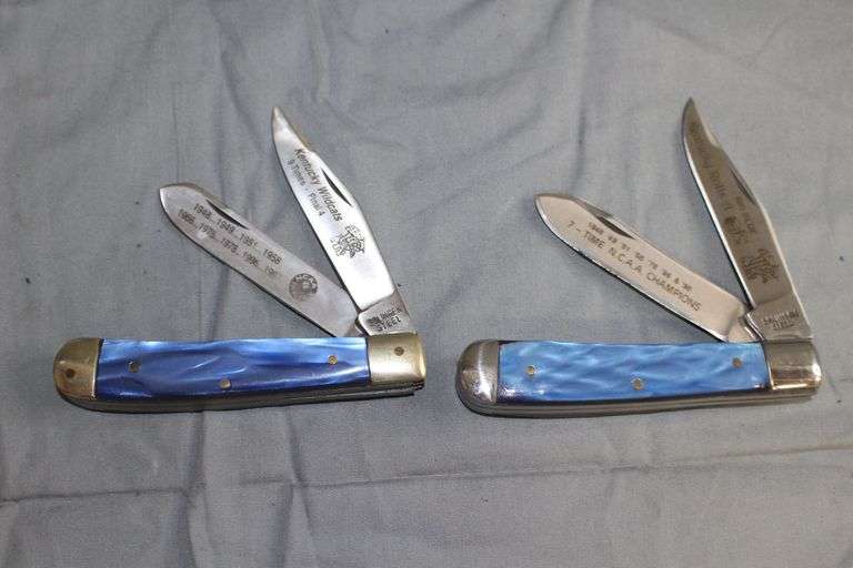 Kentucky Wildcats Collector Series 7 Time N.C.A.A Champions 2 Blade Knife Kentucky Wildcats Collector Series 8 Time N.C.A.A Champions 2 Blade Knife image