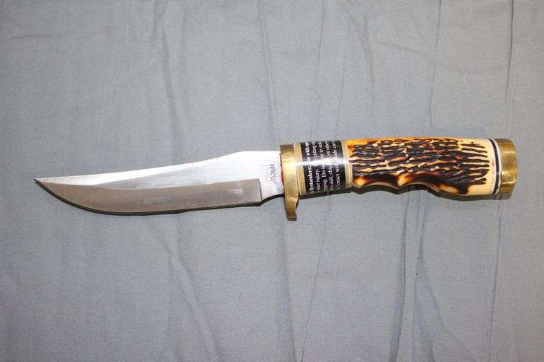 Uncle Henry Schrade Fixed Blade Knife with Sheath, and Sharpener Rock image
