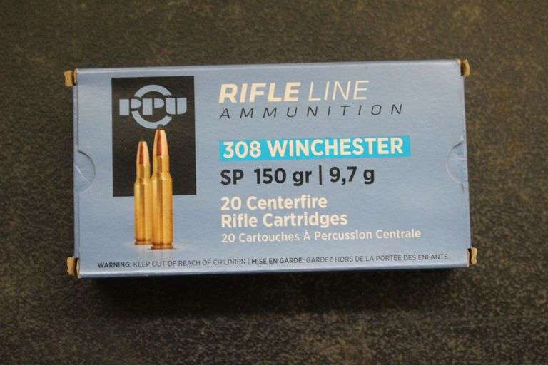 PPU Rifle Line 308 Winchester SP 150 Centerfire Rifle Cartridges image