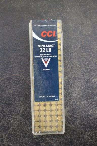 CCI Mini Mag 22 LR Copper Plated Round Nose 40 GR Cartridges image