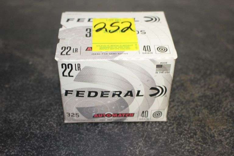 Federal 22 LR Rimfire 40 GR Cartridges image