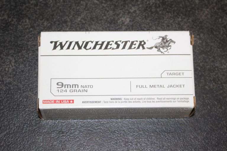 Winchester 9mm 124 GR Full Metal Jacket Cartridges image