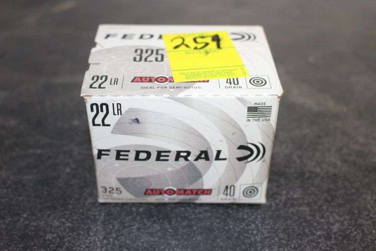 Federal 22 LR Rimfire 40 GR Cartridges image